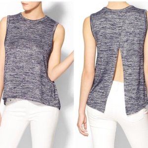 rag & bone heathered open back tank top